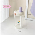 Axyaa Bubble Tea Kids Glass Water Bottle with Straw - BPA Free