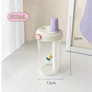 Axyaa Bubble Tea Kids Glass Water Bottle with Straw - BPA Free