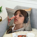 Jenna Ortega Body Pillow Cover 40x40 - Axyaa Decorative Cushion Case