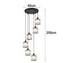 Axyaa Crystal Chandelier Ceiling Light Luxury Modern Pendant Lamp Living Room Bedroom Lighting