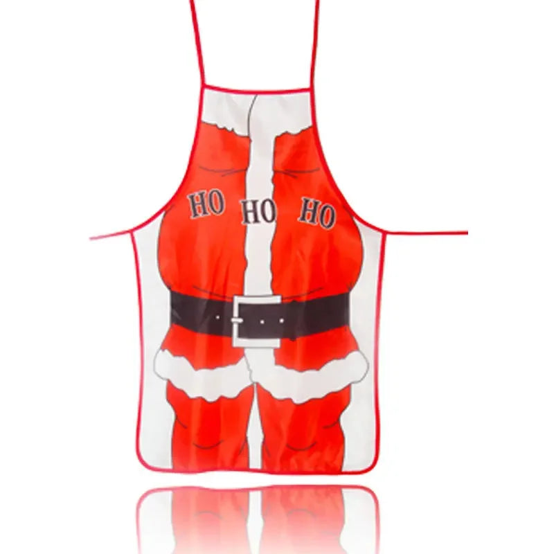 Axyaa Christmas Apron with Festive Cartoon Print