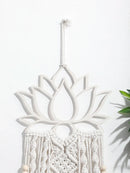 Axyaa Lotus Macrame Dream Catcher Wall Hanging for Home Decor & Gifts