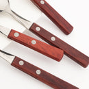 Axyaa 16/24Pcs Wood Handle Stainless Steel Cutlery Set - Kitchen Tableware