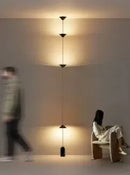 Axyaa Cone Design Decorative Hanging Cable Floor Lamp for Modern Minimalist Living Room