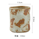 Axyaa Coarse Pottery Coffee Cup Espresso Ceramic Cup - Retro Japanese Style