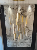 Axyaa Long Ceiling LED Chandelier for Living Room Decoration