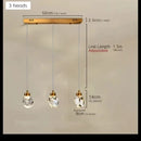 Axyaa Crystal LED Pendant Chandelier for Home Decoration