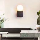 Axyaa Black Hole Stone Modern Wall Light Sconce for Bedroom, Living Room