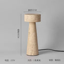 Wabi-Sabi Stone Table Lamp by Axyaa for Bedroom, Living Room, and Study