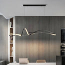 Axyaa Minimalist LED Pendant Lights for Living Dining Room, Bar Ceiling Chandeliers