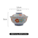 Axyaa Japanese Ceramic Lidded Soup Bowl for Restaurant Molecular Cuisine