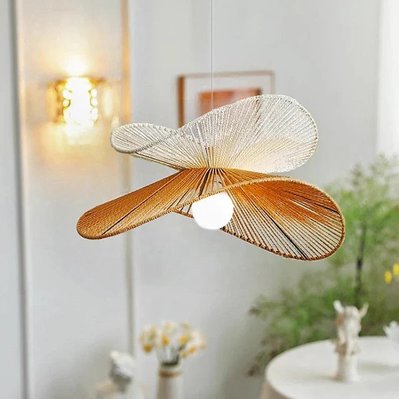 Axyaa Nordic Hemp Pendant Lights E27 Indoor Lighting Fixtures