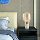Axyaa Nordic Marble LED Desk Lamp for Living Room Study Creative Table Decor