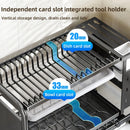Axyaa Dish Drying Rack Set - Utensils Holder & Dishes Dryer Stand