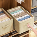 Axyaa Closet Organizer Box Pants Jeans Sweater Storage Compartment Basket