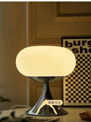 Axyaa Glass Table Lamp | Bauhaus Design | Warm White and Green | Creative Living Room Lighting
