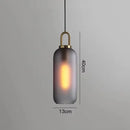 Axyaa Smoke Grey Glass Globe Pendant Light for Industrial Style Living Spaces