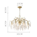 Axyaa Luxury Crystal Chandelier Pendant Lamp for Elegant Living Spaces