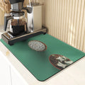 Axyaa Cactus Silicone Coasters Set for Kitchen Table - Absorbent Drying Mat