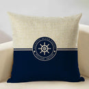 Axyaa Marine Cotton Fish Cushion Cover 45x45CM Square Home Decor Pillow Case