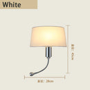 Axyaa Nordic Bedside Fabric Lamp Modern American Bedroom Retro Indoor Night Lighting