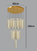 Axyaa Modern Living Room Chandeliers LED Ceiling Lamp Hanging Lights