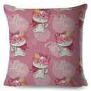 Axyaa Cat Cushion Cover: Decorative Linen Pillow for Home, Sofa, Children's Room