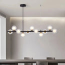 Axyaa Glass Ball LED Ceiling Chandeliers | Modern Hanging Lamp for Kitchen Living Dining Room