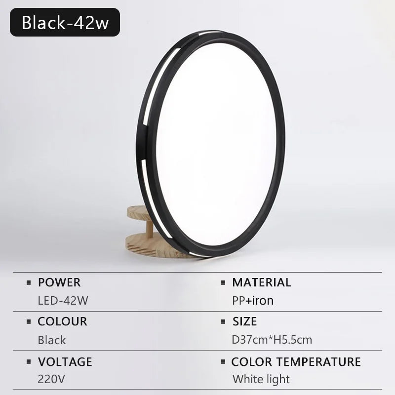Axyaa Circular LED Ceiling Light, Side Pervious to Light Design for Bedroom, Living Room