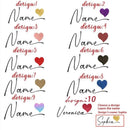 Axyaa Personalized Heart Name Mug | Custom Couple Cups for Anniversary Wedding Gifts