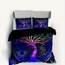 Axyaa Tree of Life Duvet Cover Set - Soft, Comfortable, Zipper Closure for Bedroom décor.