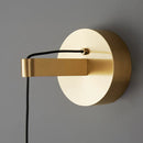 Axyaa Nordic Copper LED Wall Light Adjustable Sconce Surface Mount Brass