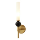 Axya Copper Wine Corridor Wall Lamp, Living Room TV Background Light, Bedside Marble Pole Light