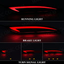 Axyaa LED Rear Bumper Reflector for Hyundai Sonata 8 2010-2014, Brake Light Turn Signal Fog Lamp