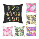 Axyaa Decorative Pillowcase for Home and Car in Flower Bedroom Living Room Style