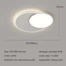 Axyaa Round LED Ceiling Lights Modern Minimalist Circle Dimmable Bedroom Lamps