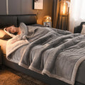 Axyaa Thick Milk Velvet King Size Fleece Sherpa Blanket for Winter Warmth