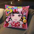 Axyaa Anime Pillow Cover by Chisato Tatumi for Sofa Room Decor and Wedding Gift