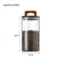 Axyaa Glass Jar with Bamboo Lid - Food Storage Container