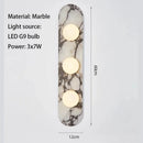 Axyaa Marble Round Bulb Wall Lamp LED for Living Room, Bedroom & Home Decor
