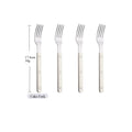Axyaa Silver Acrylic Handle Cutlery Set, Stainless Steel Western Dinner Flatware