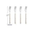 Axyaa Silver Acrylic Handle Cutlery Set, Stainless Steel Western Dinner Flatware