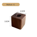 Axyaa Walnut Wood Pen Holder - Minimalist Desk Organizer