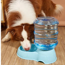 Axyaa Pet Feeder Waterer Combo Large Capacity Dispenser Dog Cat Plastic Bowl