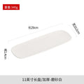 Axyaa Ceramic Dim Sum Plate - Black & White Frosted Sushi Plate