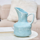 Axyaa Ceramic Vase Watering Can Ins Style Hydroponic Flower Vase Living Room Decor