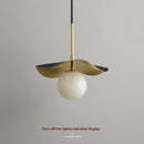 Marble Led Pendant Lamp by Axyaa: Elegant Gold Chandelier Light for Indoor Living Spaces