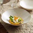 Axyaa Ceramic Irregular Edge Bowl Set - Creative Specialty Tableware