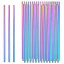 Axyaa Stainless Steel Drinking Straw Set for Juices, Cocktails & Milkshakes