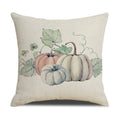 Axyaa Thanksgiving Pumpkin Pillow Cover 45*45cm Home Decor Cotton Linen